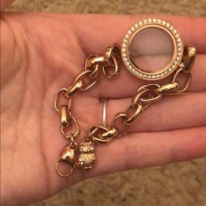 Origami owl charm holder bracelet